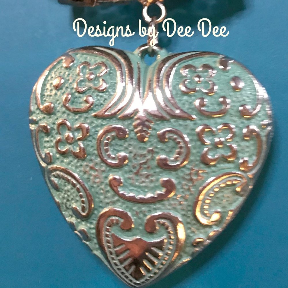 Heart Interchangeable Pendant Scarf Jewelry !